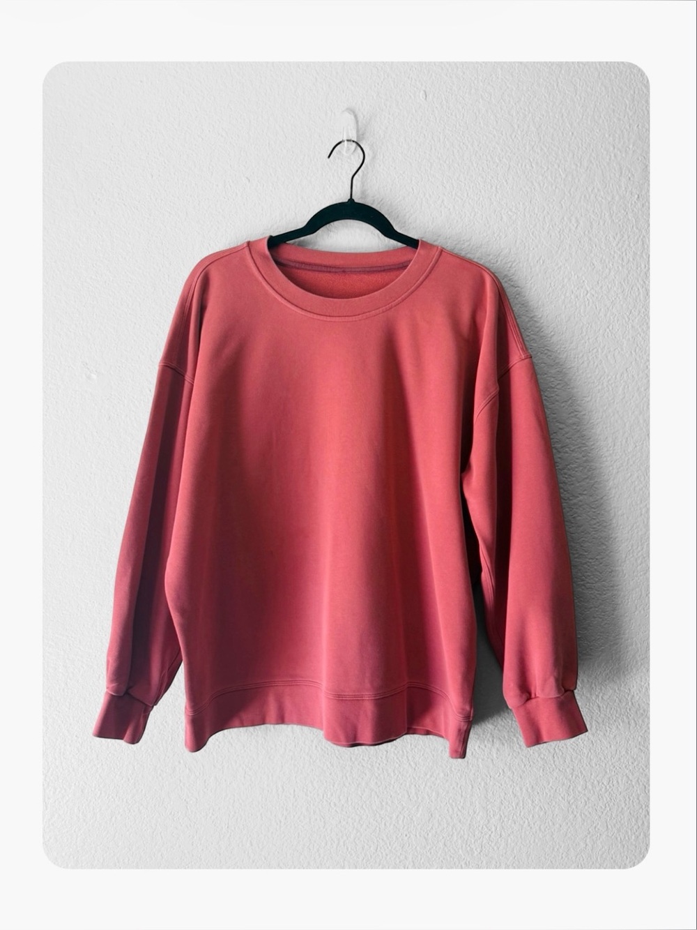 ★ Lululemon Athletica Perfectly Oversized Crew Soft Cranberry Sweatshirt 8 ★
